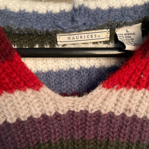 Multi-Colored Wool Hooded sweater - Picture 4 of 6